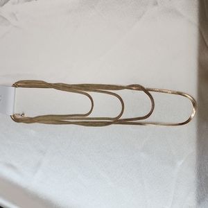 Snake multi layer necklace Gold shade